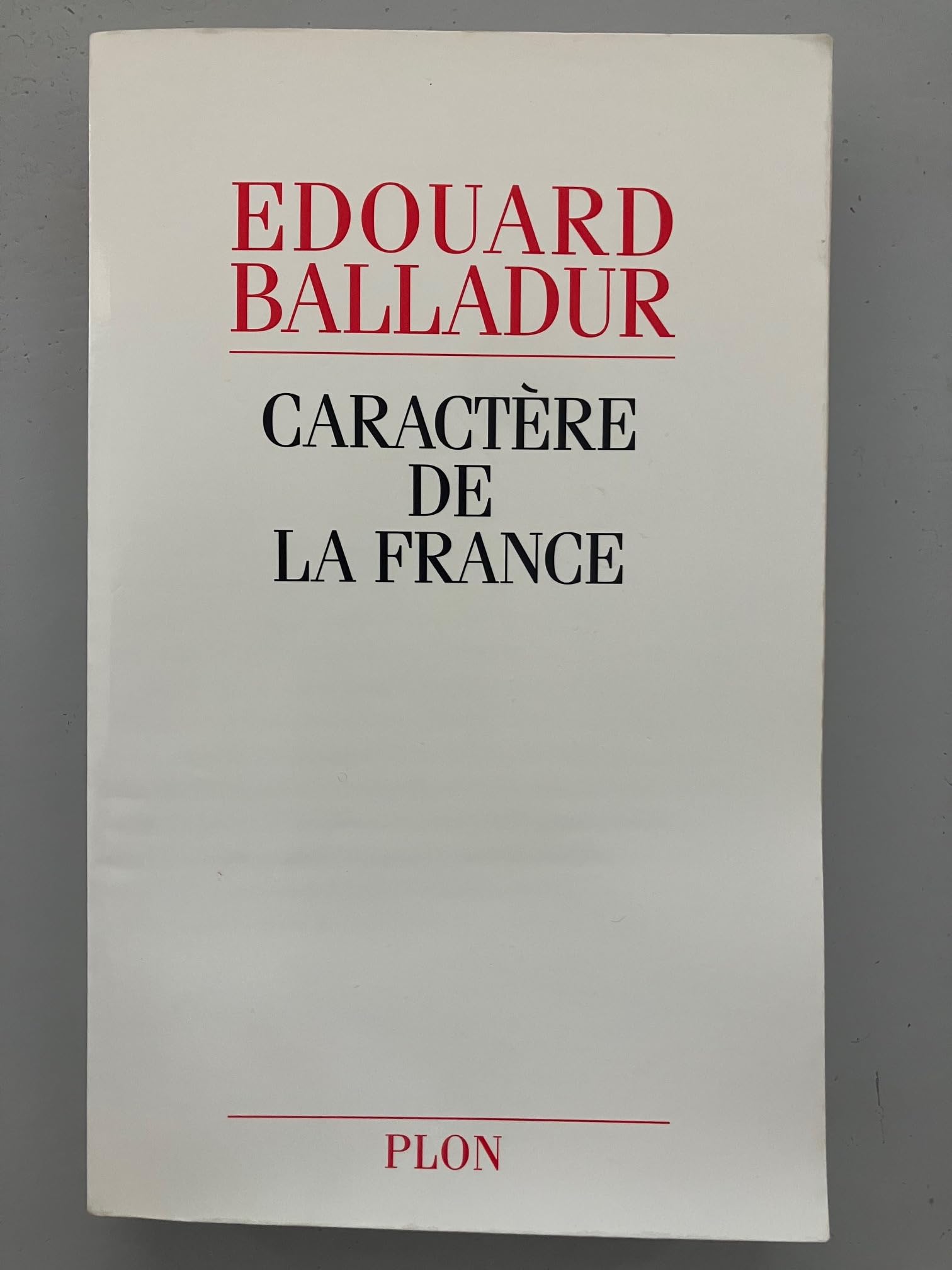 Caractère de la France book