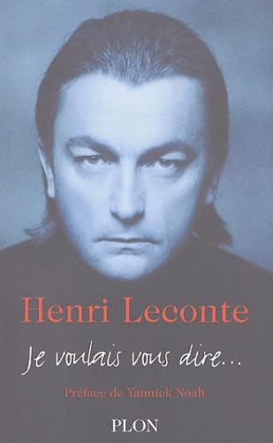 Je voulais vous dire ... Leisure & Fun