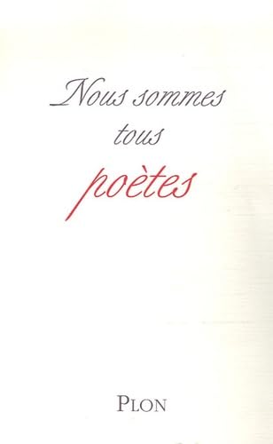 Nous sommes tous poètes book
