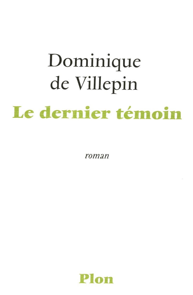 Le dernier témoin Books