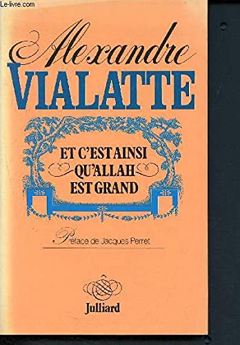 Et c'est ainsi qu'Allah est grand Books