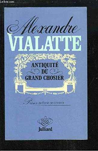 Antiquite grand chosier book