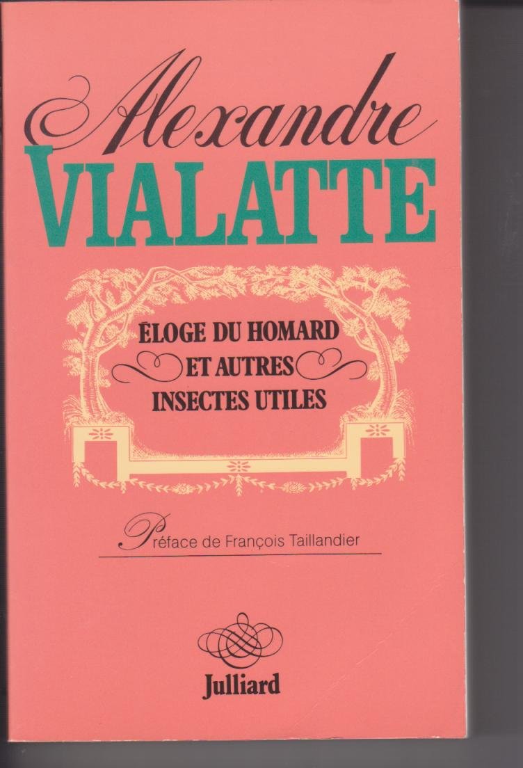 Éloge du homard et autres insectes utiles book