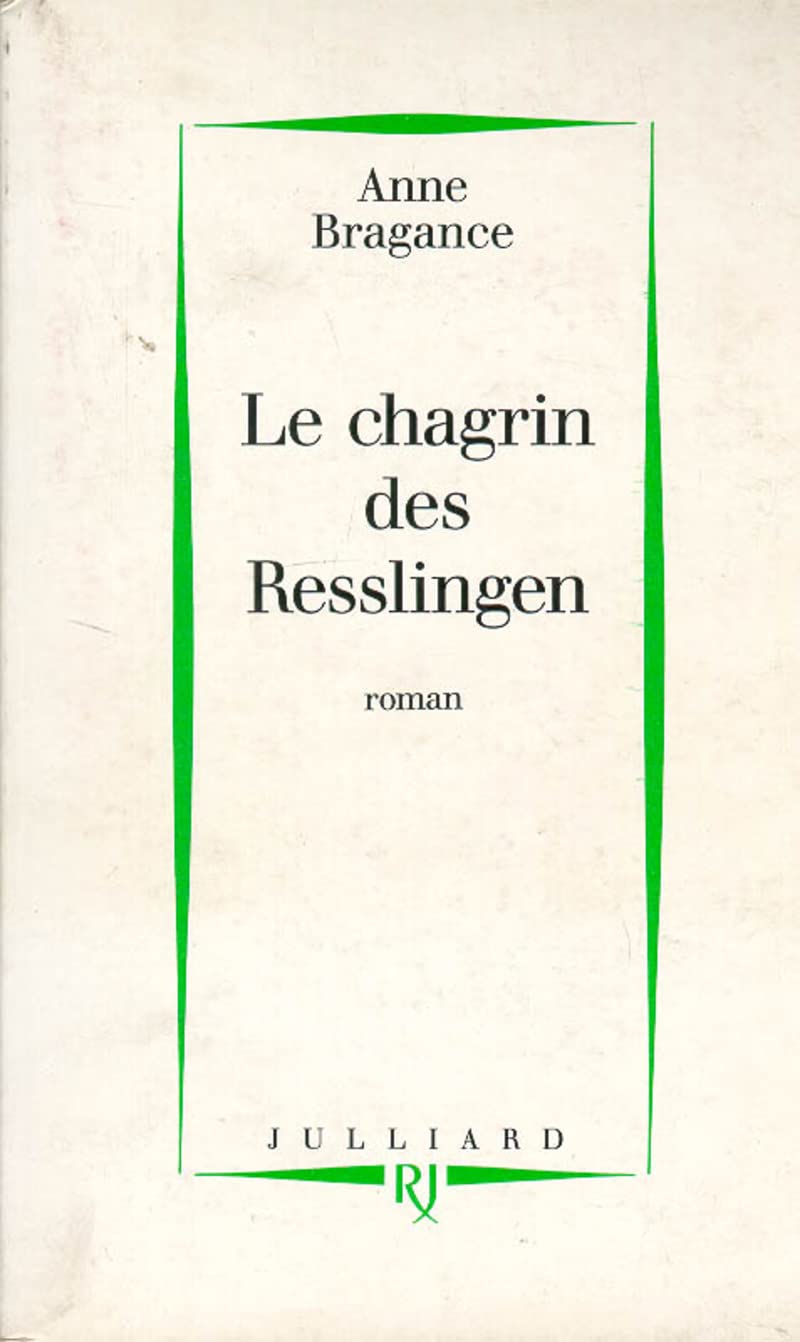 Le chagrin des Resslingen book