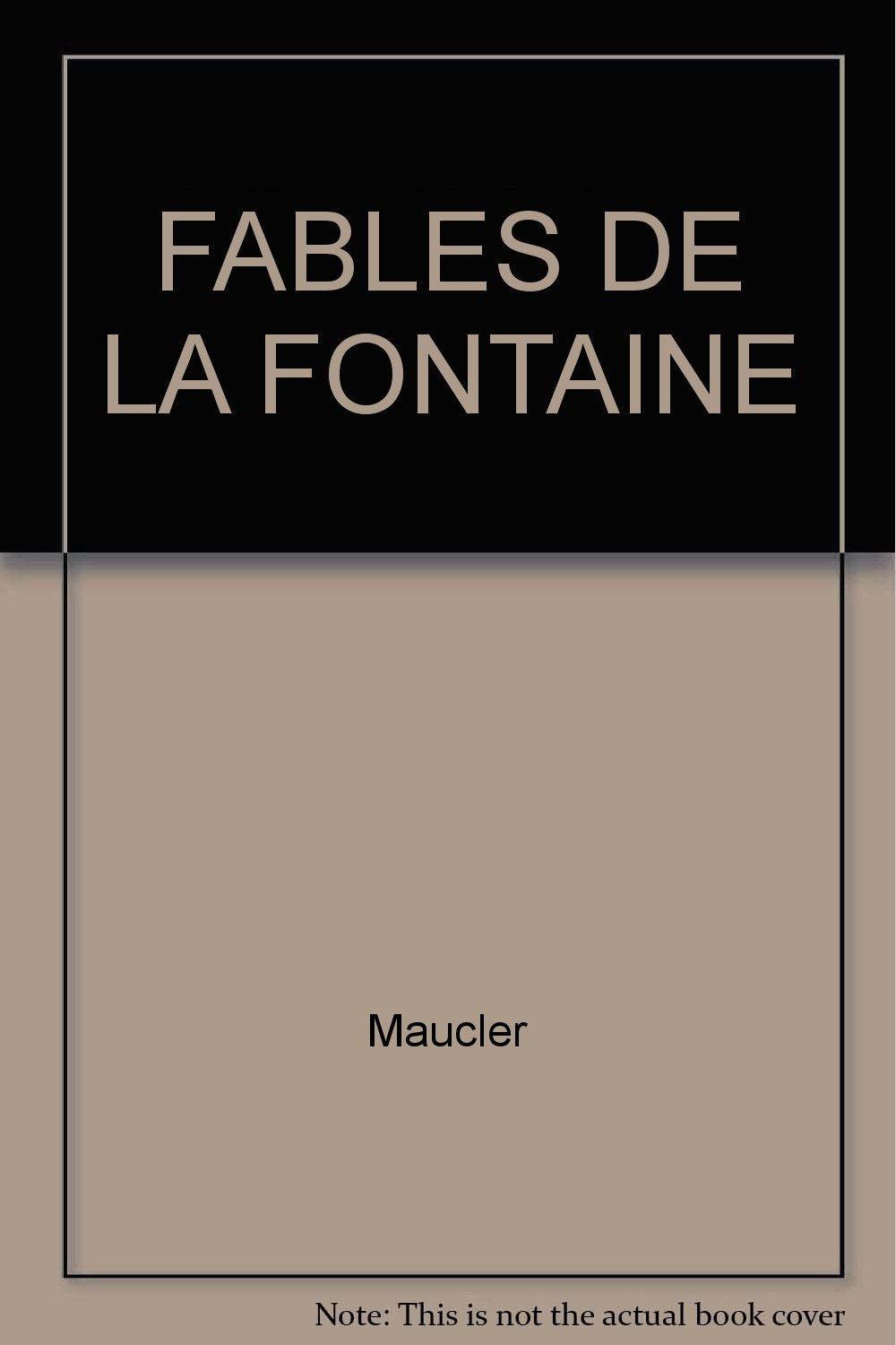 Fables De La Fontaine Books