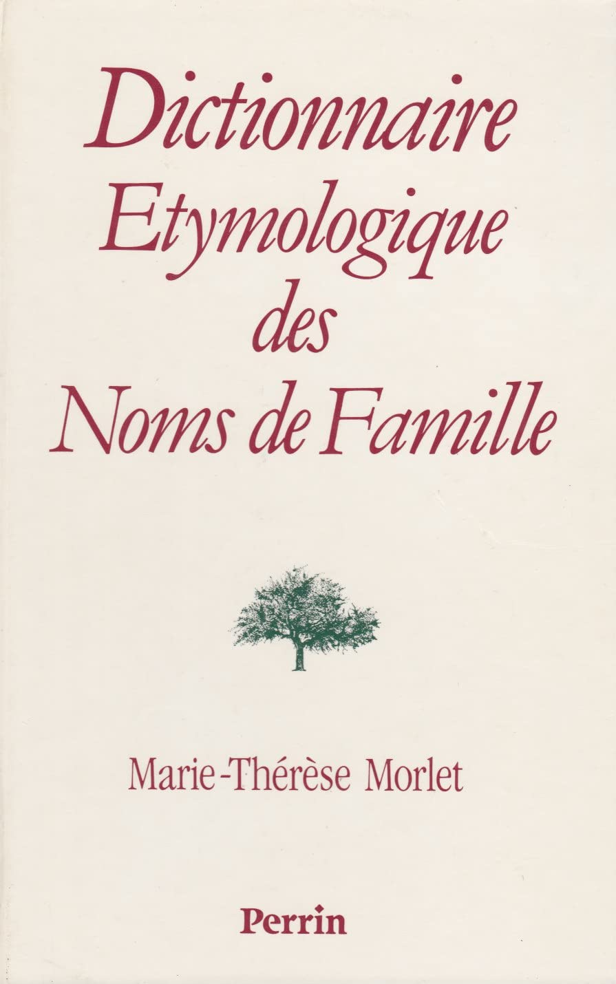 Dictionnaire étymologique des noms de famille Books