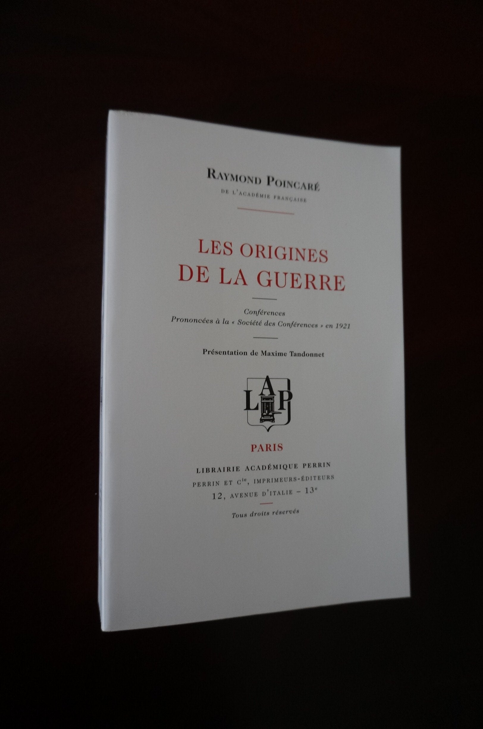 Les origines de la guerre book
