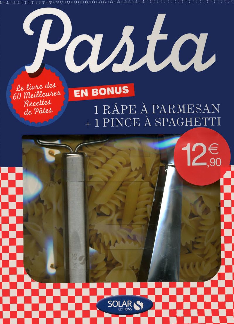 Pasta: Les 60 meilleures recettes de pâtes + la râpe à parmesan et la pince à spaghetti Books