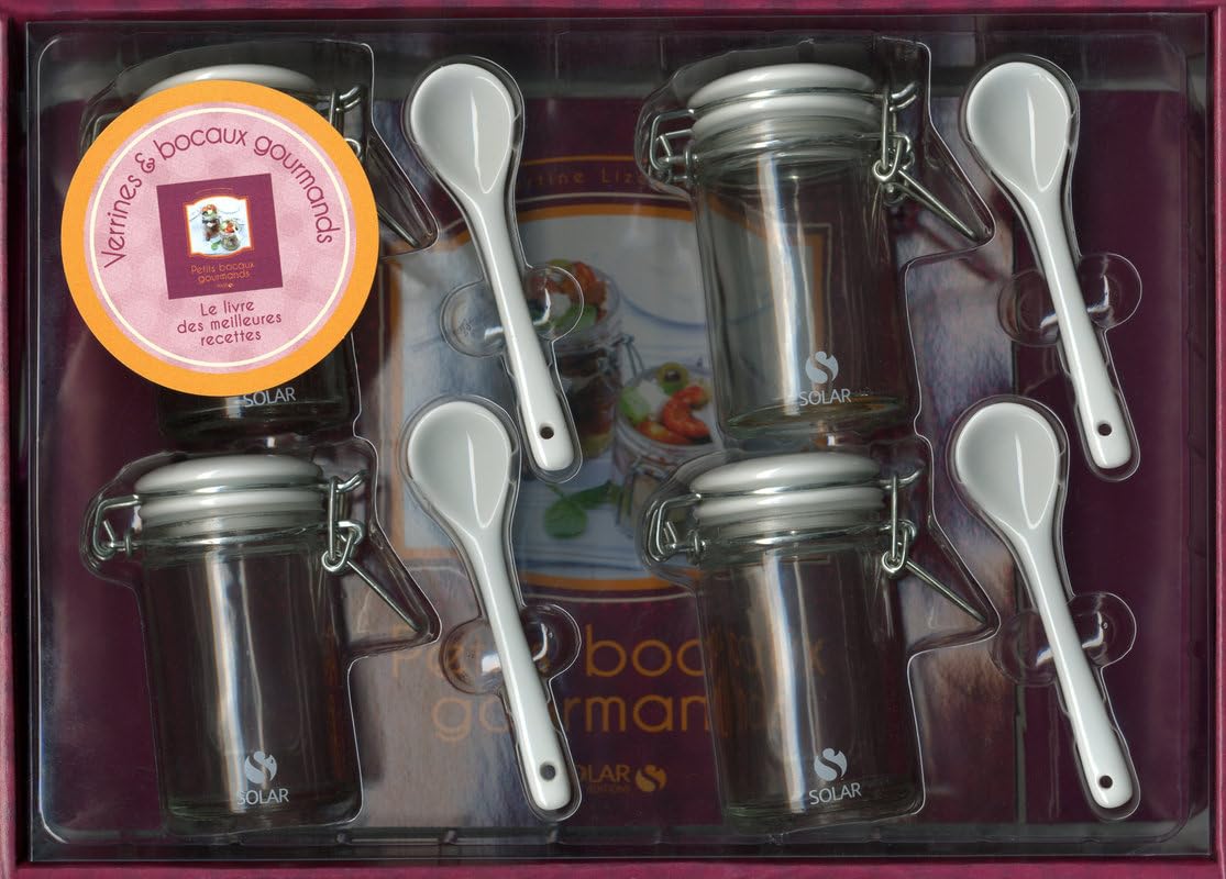 Petits bocaux gourmands: Un livre + 4 mini-verrines et 4 cuillères Books