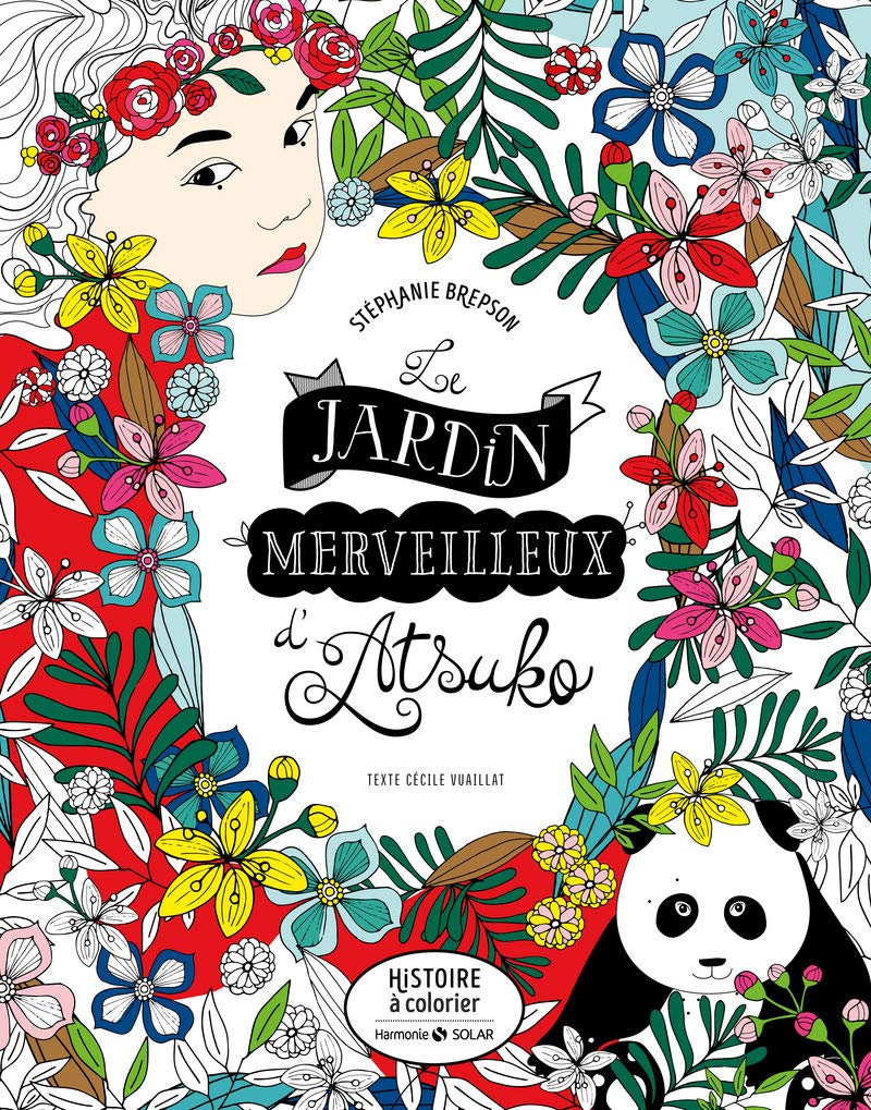 Le jardin merveilleux d'Atsuko - Histoire à colorier book
