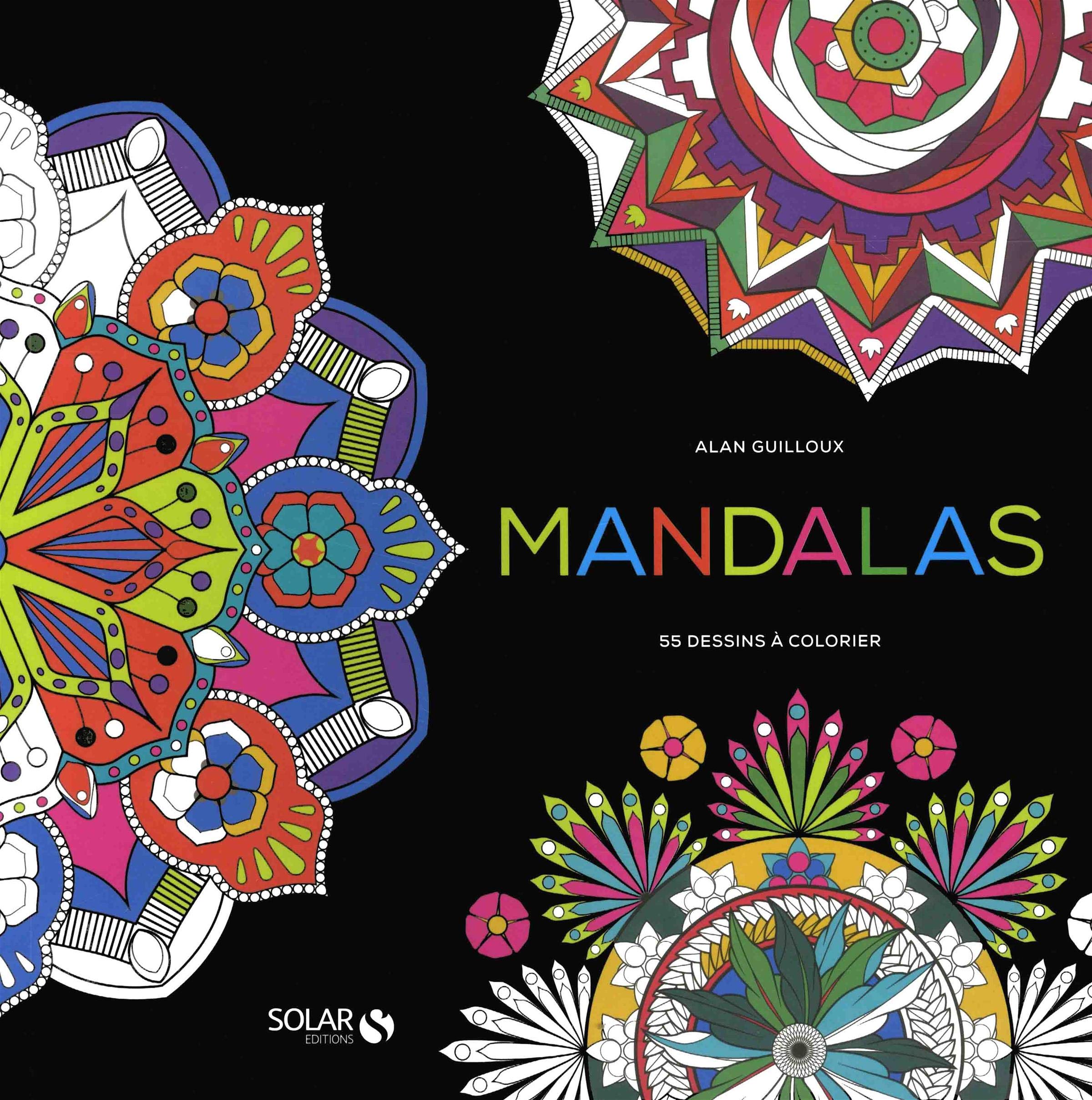 Mandala black - coloriage -: 55 dessins à colorier Hobbies & Crafts