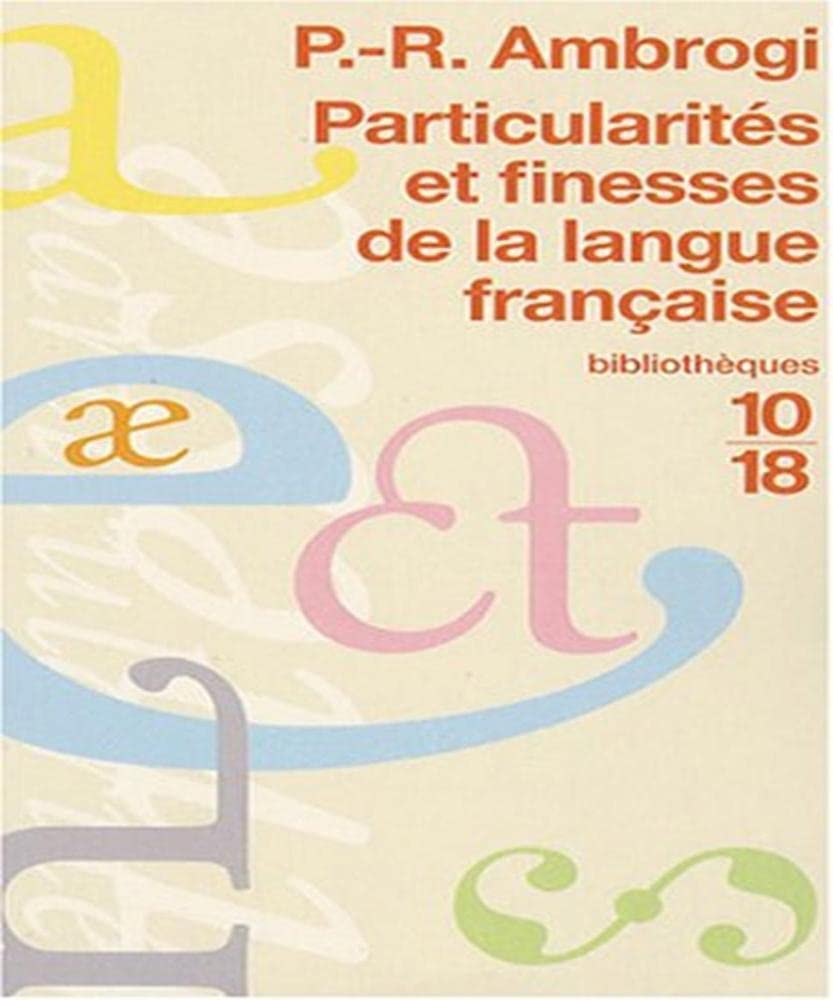 Particularités et finesses de la langue française book