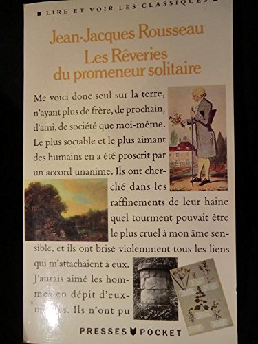 Les rêveries du promeneur solitaire book