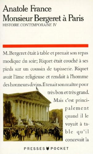 Histoire contemporaine. Vol. 4. Monsieur Bergeret à Paris Books