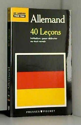 Allemand Pour Tous En 40 Lecons Books