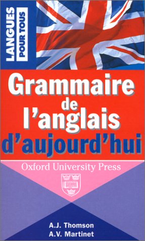 Grammaire De L'Anglais D'Aujourd'Hui Books