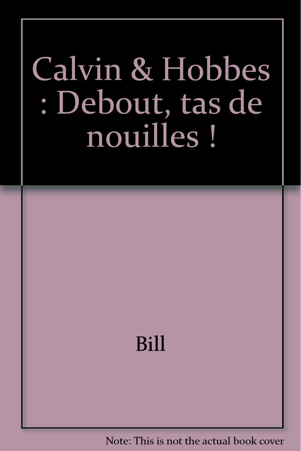 Calvin et Hobbes. Debout, tas de nouilles ! Books
