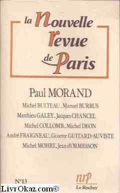 Nouvelle revue de Paris (La), n° 13. Paul Morand Books