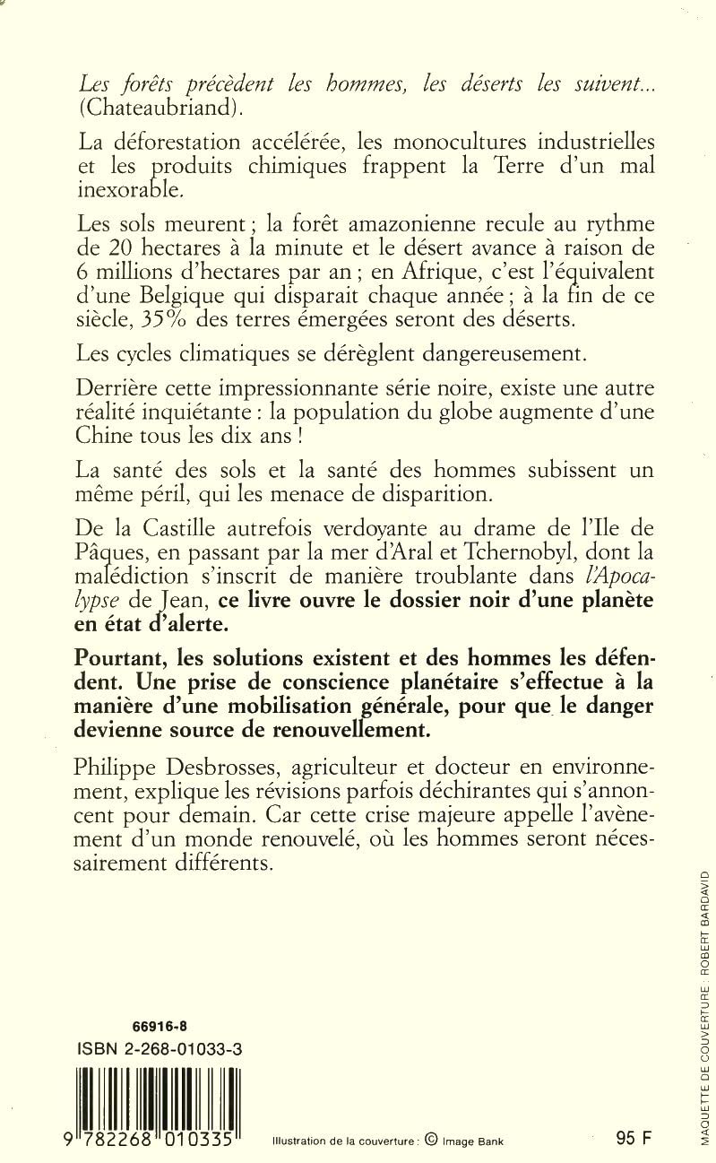 La Terre malade des hommes : la bio-révolution Books