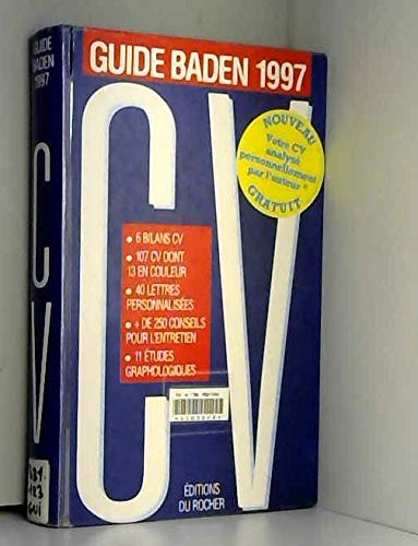 Guide Baden 1997: CV, 6 bilans CV, 106 CV dont 13 en couleur... book