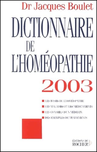 Product Image: Dictionnaire de l'homéopathie 2003