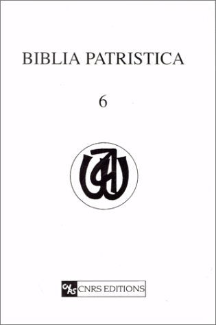 Biblia patristica : index des citations et allusions bibliques dans la littérature patristique. Vol. 6. Hilaire de Poitiers, Ambroise de Milan, Ambrosiaster Books