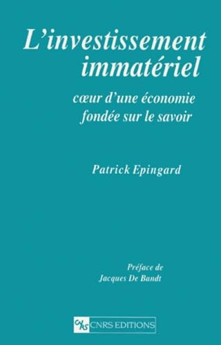Investissement immatériel, coeur d'une économie fondée sur le savoir book