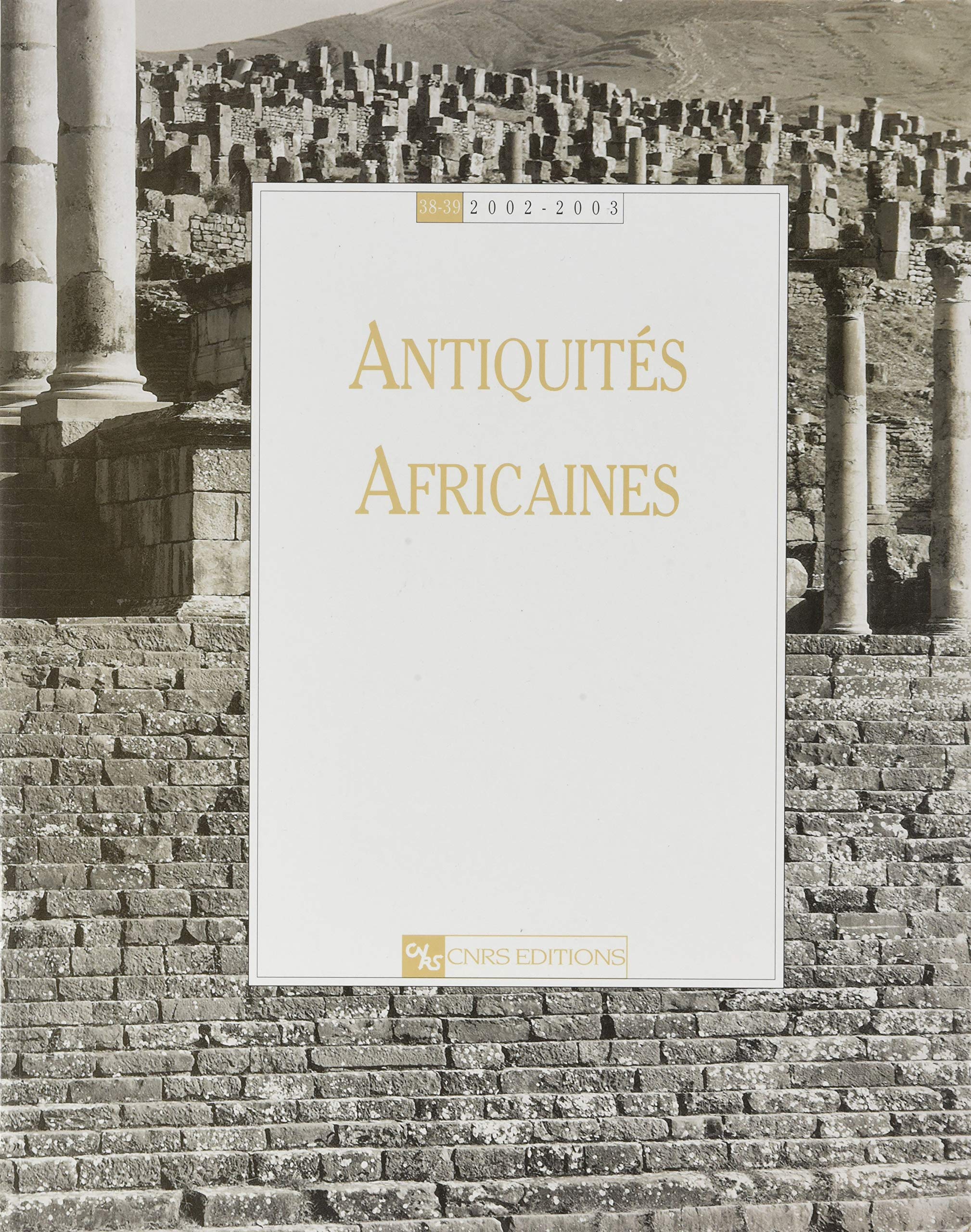 Antiquités africaines numéro 38 - année 2002 book