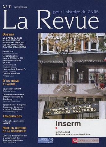 Revue pour l'histoire du Cnrs - numéro 11 (11) book