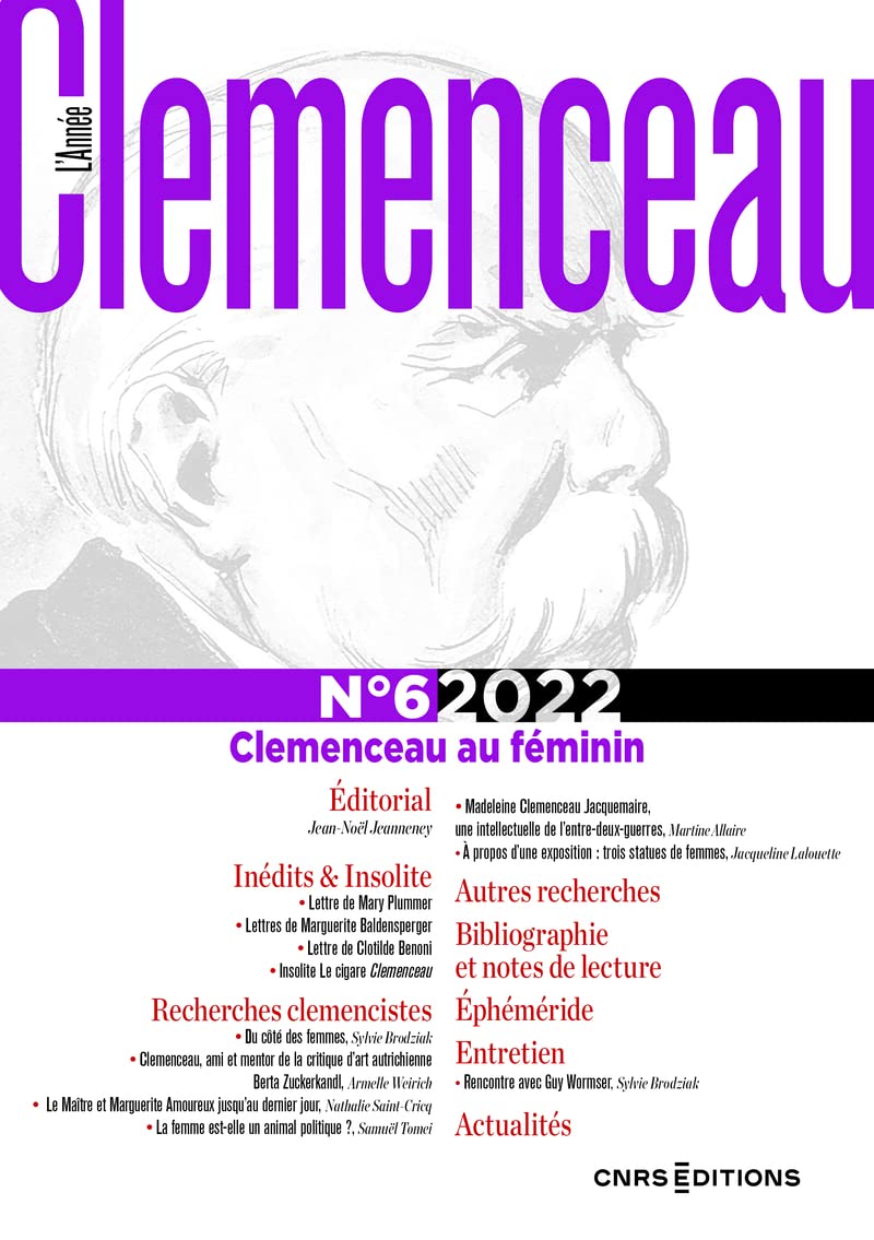 L'Année Clemenceau n°6 / 2022 - Clemenceau au féminin Politics & History