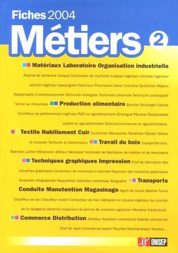 Fiches métiers 2004: Volume 2 book