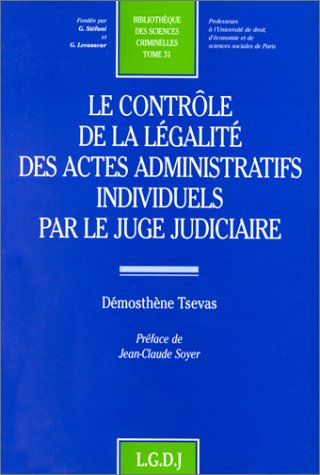 Contrôle de la légalité des actes administratifs individuels Books