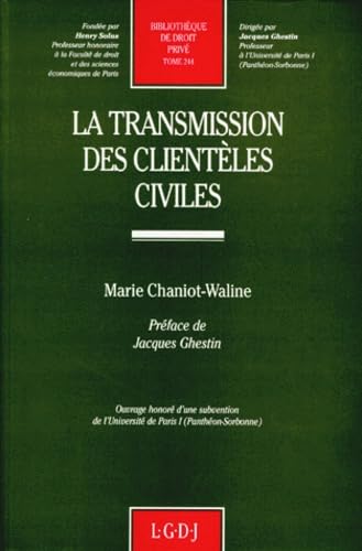 La transmission des clientèles civiles book