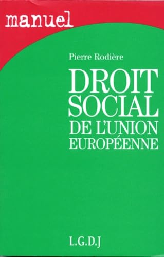 Droit social de l'Union européenne Books