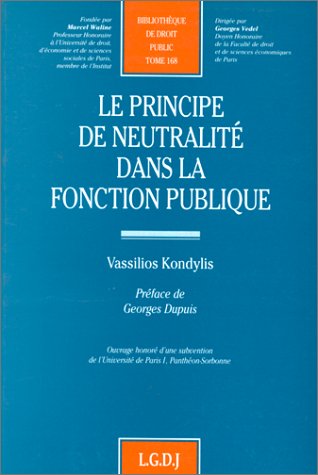 Le principe de neutralité dans la fonction publique book
