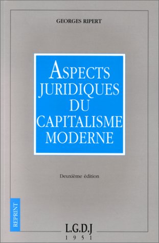 Aspects juridiques du capitalisme moderne Books