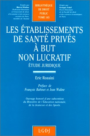 Les Etablissements de santé privés à but non lucratif book