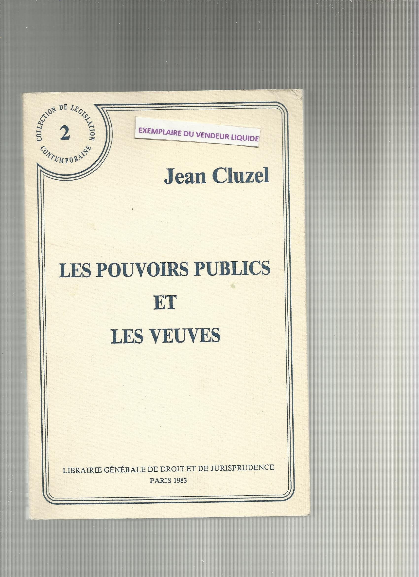 Les Pouvoirs publics et les veuves book
