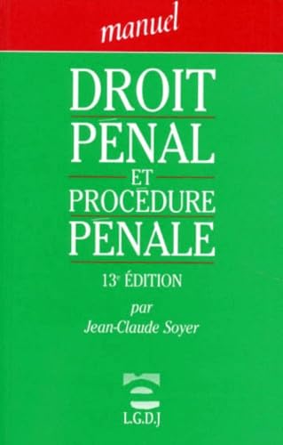 Droit pénal et procédure pénale book