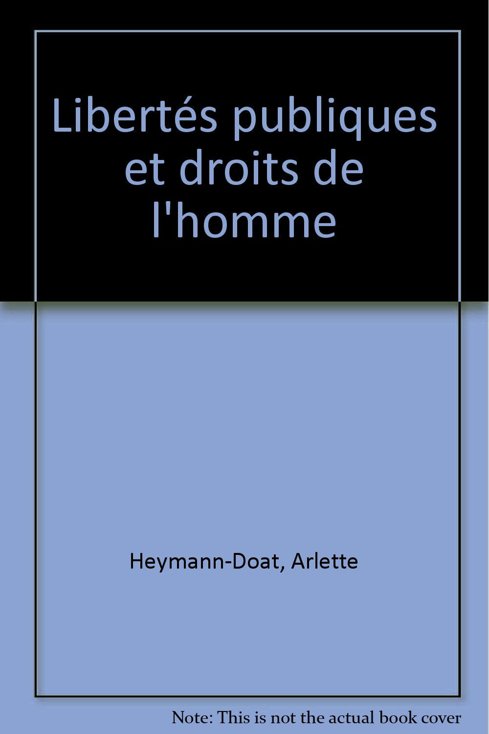 Libertés publiques et droits de l'homme Books