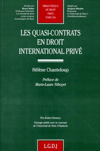 Les quasi contrats en droit international privé Law
