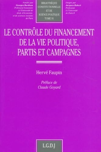 Le Controle Du Financement De La Vie Politique. Partis Et Campagnes book