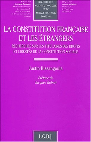 Le Conseil constitutionnel et les étrangers book