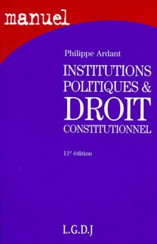 Product Image: Institutions Politiques and Drot Constitutionnel