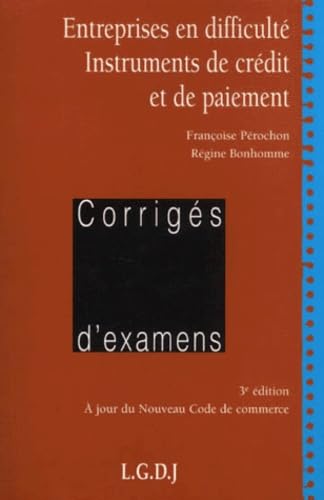 Entreprise en difficulté - Instruments de crédit et de paiement, 3e édition book