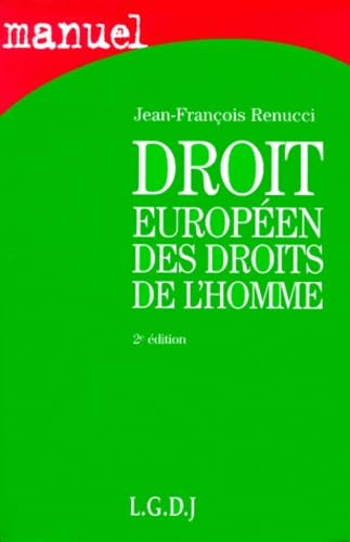 Droit européen des droits de l'homme Books