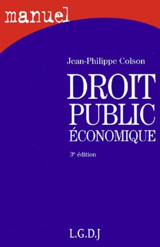 Droit Public Economique book