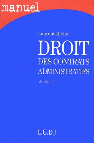 Droit des contrats administratifs, 3e édition (Manuel) book