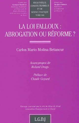la loi falloux : abrogation ou réforme ? (104) Law