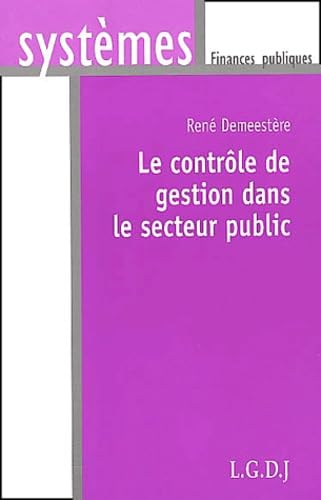 Le Controle De Gestion Dans Le Secteur Public Books
